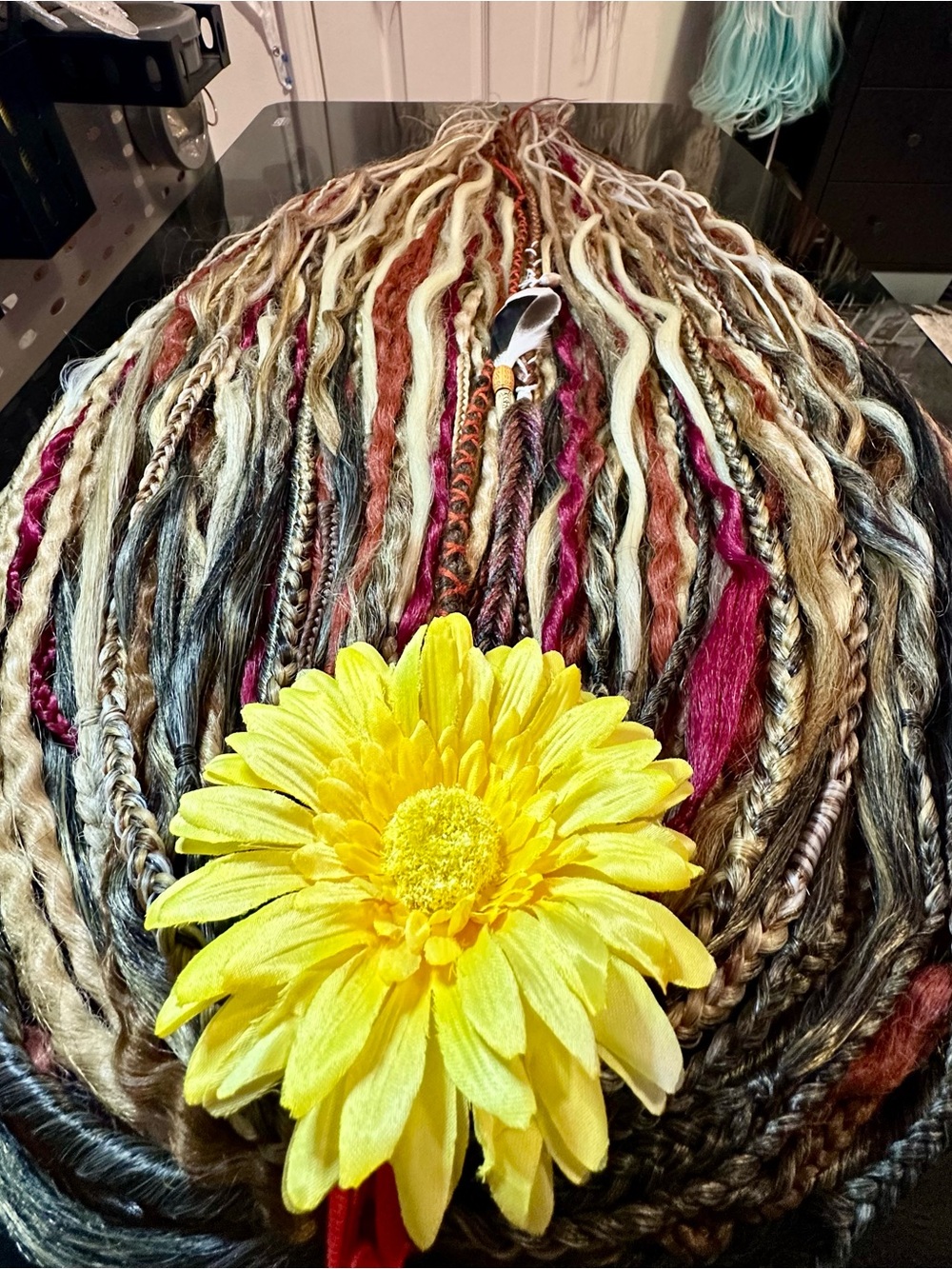 Boho Viking Full Set Dreadlock Extensions - Warm Tones